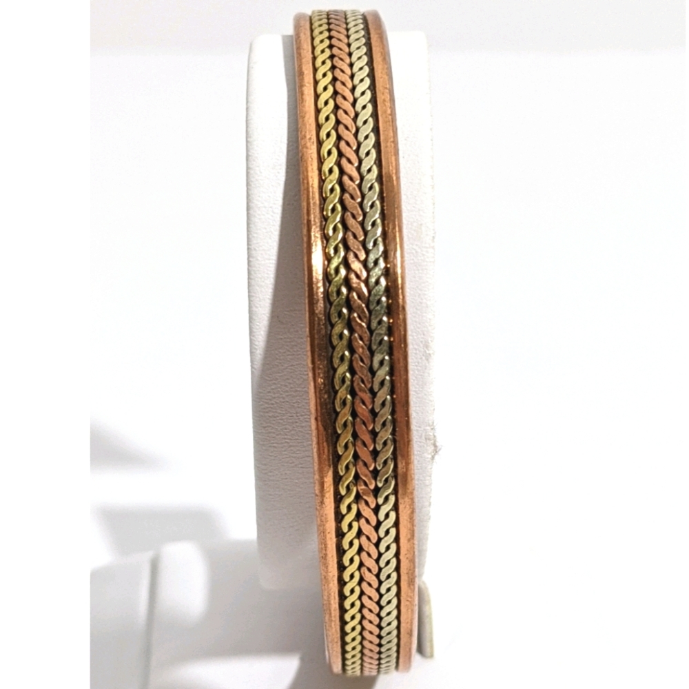 Vintage 80's Copper Arthritis Cuff Bracelet
